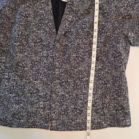 NWT - CJ Banks Women's Plus Black/White Tweed Blazer, Fully Lined, 1X - Picture 5 of 11